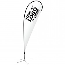 9ft Customized Teardrop Flag Banner Advertise with Feather Flag